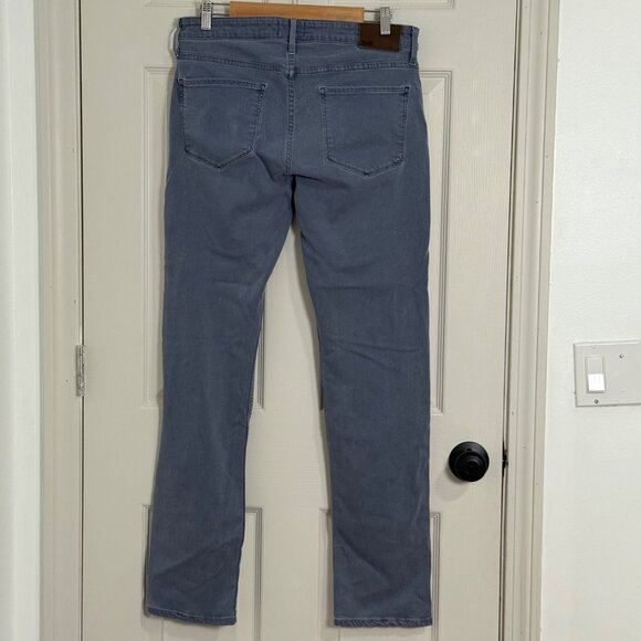 Paige Federal Jeans Mens 32x31 Gray Straight Leg Casual Stretch Mid Rise - Picture 2 of 14